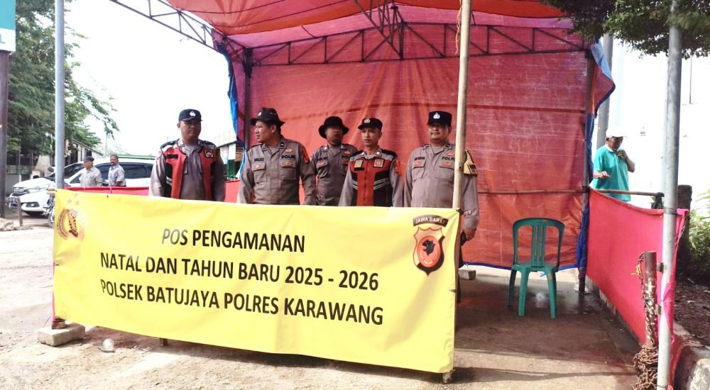 Ciptakan Rasa Aman, Polsek Batujaya Laksanakan PAM Nataru 2025/2026