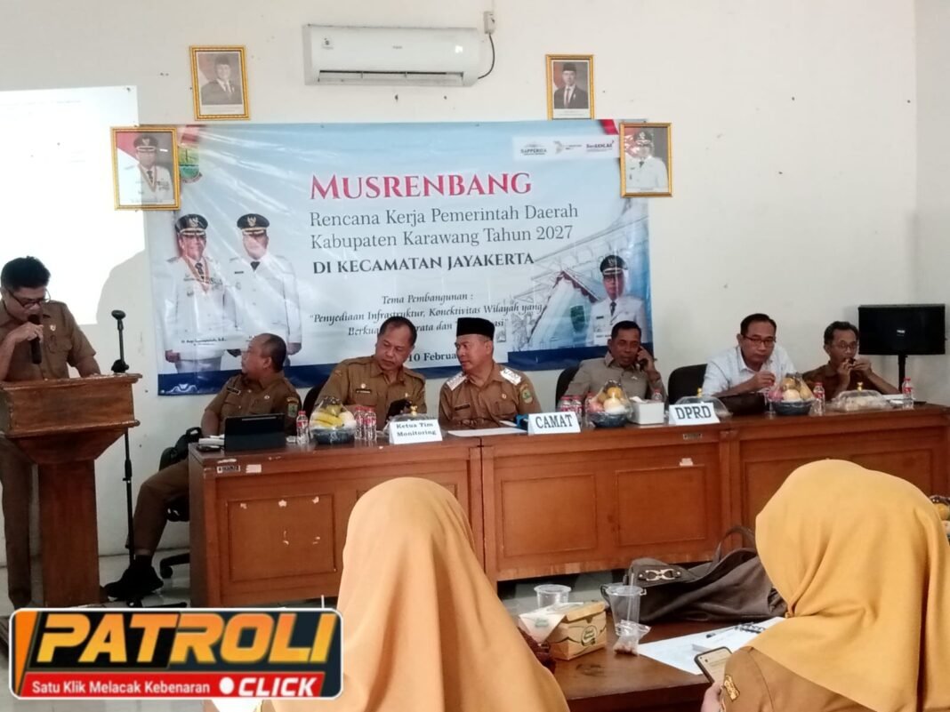 Kapolsek Rengasdengklok. Di Wakili Panit Binmas Hadiri Rapat Musrenbang Tingkat Kecamatan Jayakerta