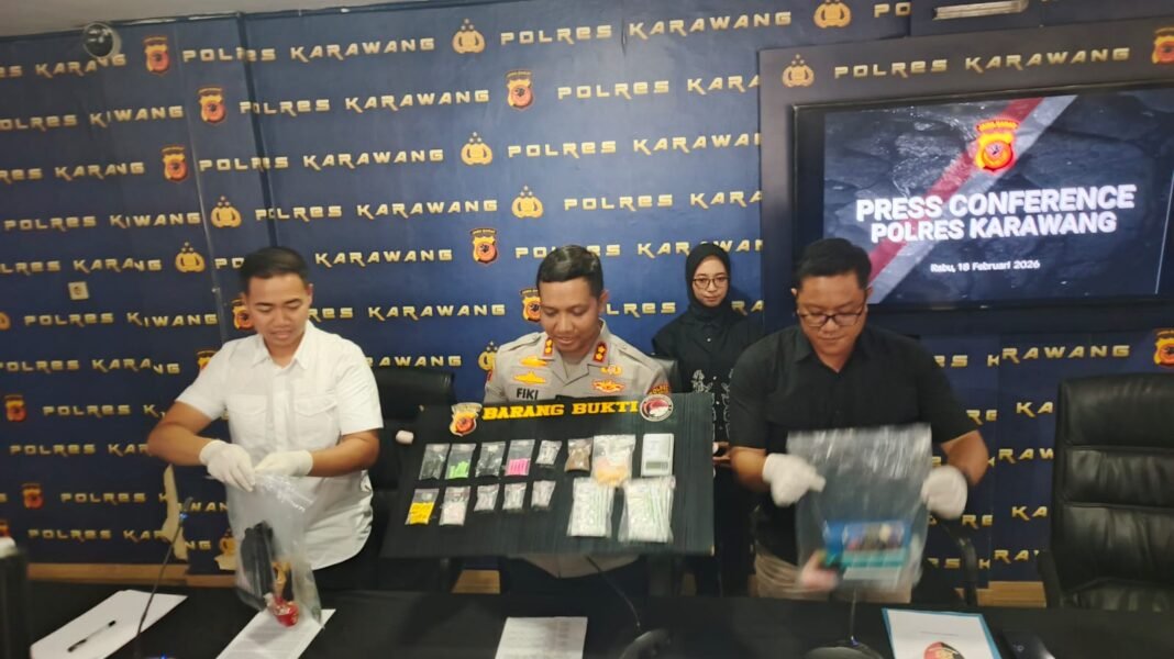 Satres Narkoba Polres Karawang Ungkap 26 Kasus Narkoba, 28 Tersangka Diamankan