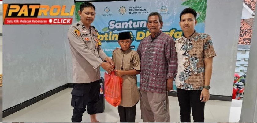 Bhabinkamtibmas Polsek Rengasdengklok, Laksanakan Buka Puasa Bersama Sekaligus Santunan Yatim di Yayasan Al-Fikri
