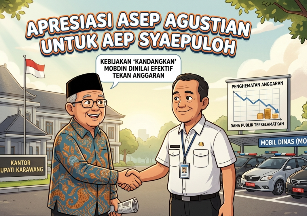 Apresiasi Asep Agustian Untuk Bupati Aep Syaepuloh,Kebijakan ‘Kandangkan’ Mobil Dinas Dinilai Efektif Tekan Anggaran