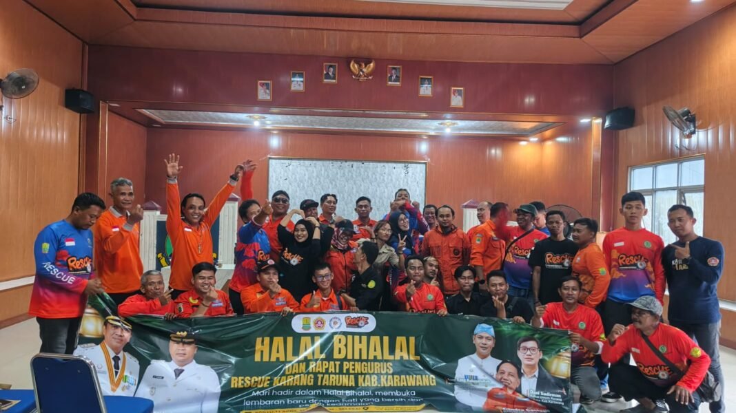 Rescue Karang Taruna Karawang Gelar Halal Bihalal, Bahas Penguatan Program Bank Sampah hingga TPS3R